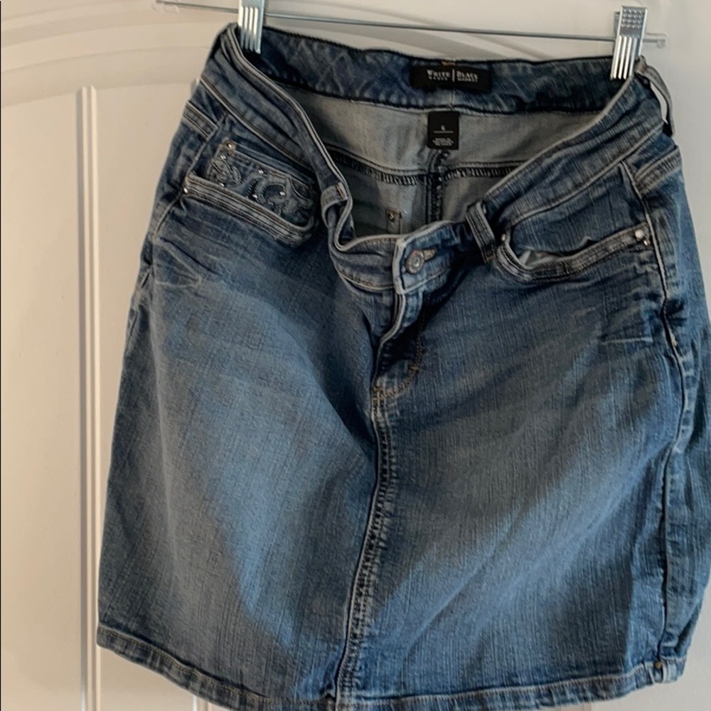 jean skirt-white house black market